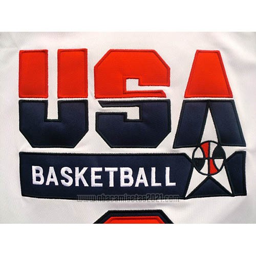 Camiseta USA 1992 Michael Jordan #9 Blanco